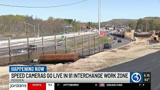 VIDEO: Speed cameras go live at I-91 construction zone in Meriden