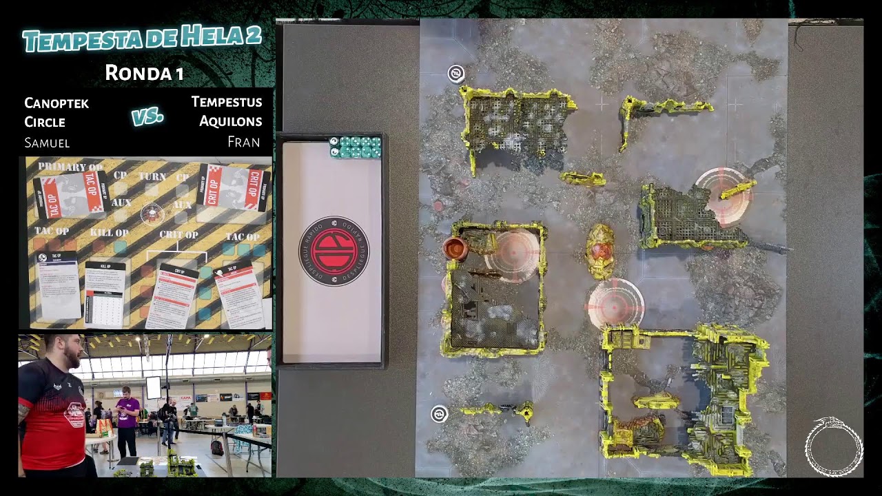 Tempesta de Helo 2. Ronda 1. Tempestus Aquilons vs. Canoptek Circle. Kill Team