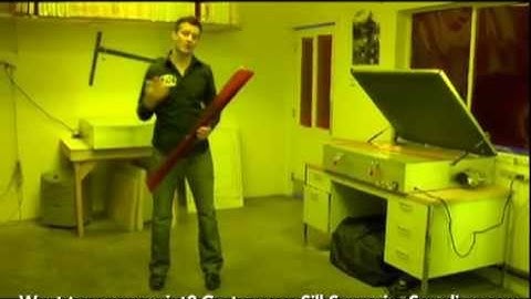 How to Screen Print - Darkroom Setup - Detailed instruction - Screen Printing 101 DVD pt 10