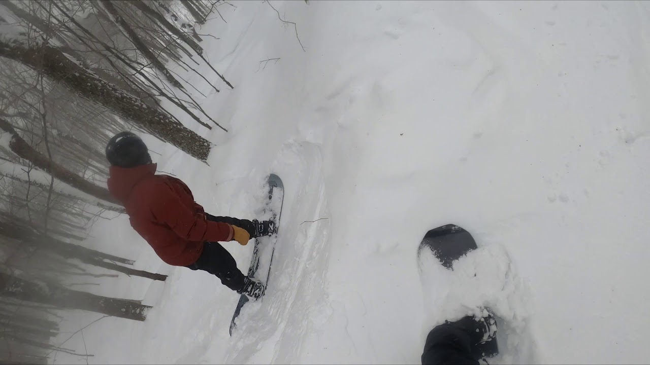 SNOWBOARDING MONT TREMBLANT BUZZ AND TUNNEL GLADES YouTube