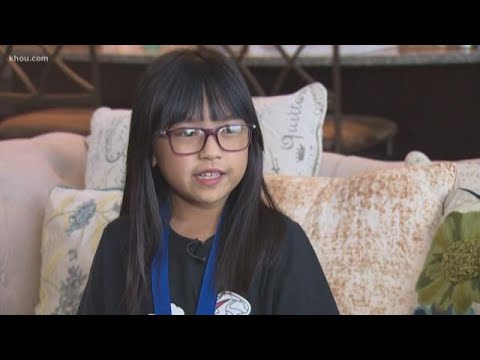 newspaper mockup 8-year-old National Spanish Spelling Bee champion from Richmond