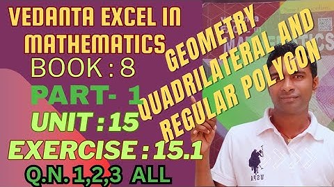 Geometry:Quadrilateral and regular polygon| Exe:15.1| QN.1,2,3| Ramesh constructed a quadrilateral  