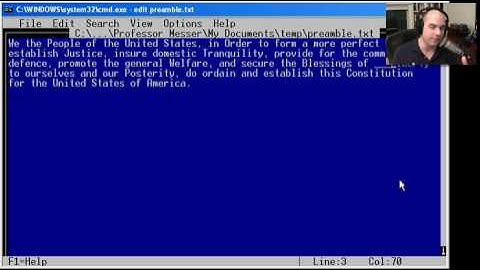 CompTIA A+ 220-601 (3.3, 3.4), 220-602 (3.1) - The Windows Command Line
