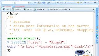 PHP - sessions
