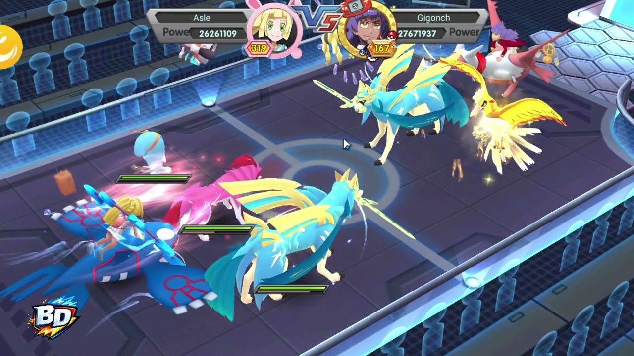 Testing shield and defeating top players Pokeland Legends