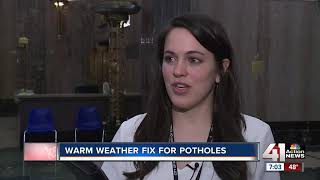 Road crews busy repairing potholes