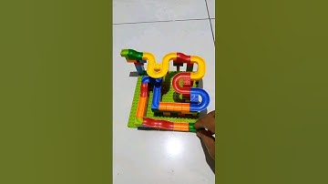 I Build Simple Track of Marble Run ASMR That Was Satisfying #asmr #relaxing #satisfying #shorts