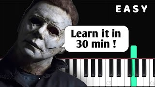 Halloween Theme - Michael Myers - EASY Piano tutorial