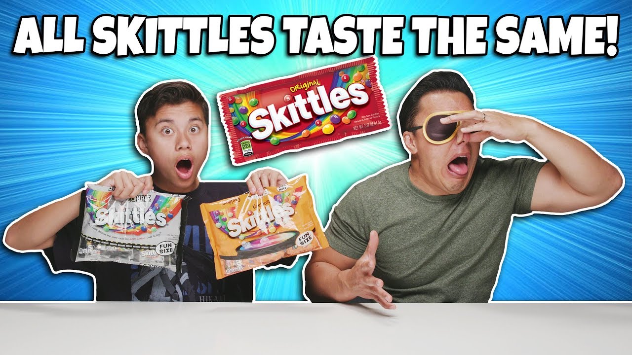 skits aadi ALL SKITTLES TASTE THE SAME?!!! Evan Sneaks Candy! Mind Tricks & Zombie Skittles Prank!