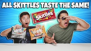 ALL SKITTLES TASTE THE SAME?!!! Evan Sneaks Candy! Mind Tricks & Zombie Skittles Prank!