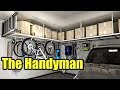How To Install Garage Storage Racks that hang from ceiling | THE HANDYMAN |