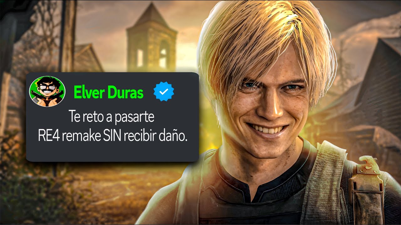 Este YouTuber me retó a pasarme RE4 Remake SIN recibir daño y SIN guardar