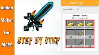 Tutorial: Create Awesome Swords Addon with Addons Maker for Minecraft 