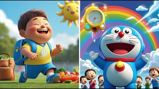 Chubby Round Belly King &amp; Doraemon Magic Pocket Jingle  Fun Healthy Kids Songs  Midland Jingle Engli