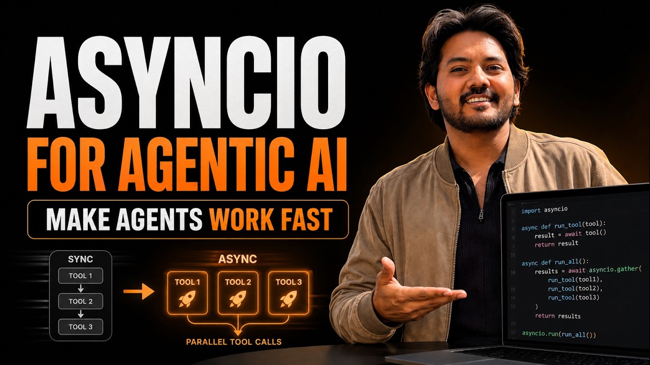 AsyncIO for AI Agents - Make your AI Agents 3x Faster