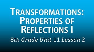 Transformations: Properties of Reflections I (8th Grade Unit 11 lesson 2) Wealth