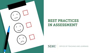Best Practices in Assessment
