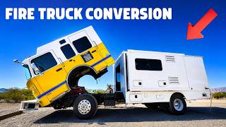 They Bolted a Wrecked RV to a Retired Firetruck (Full Tour)