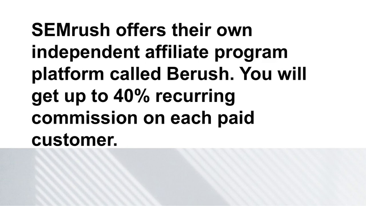 Berush affiliate program