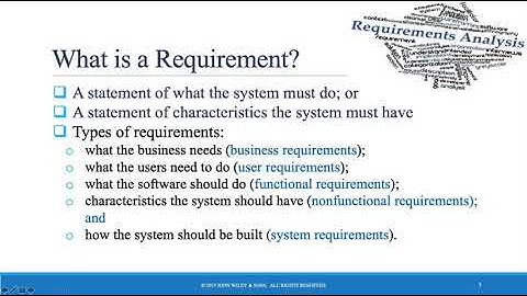 What is a Requirement in System Analysis?