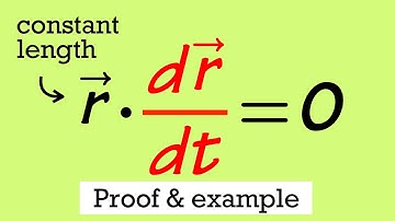 If a vector has constant length, then it