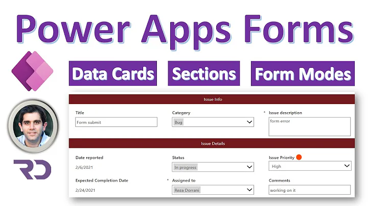 Power Apps Form Control Tutorial - New Edit Form