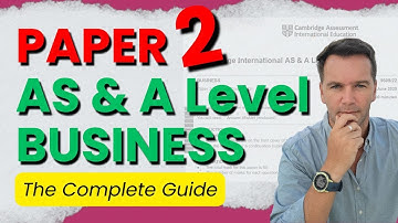 AS Business 9609 - Paper 2 Exam - Complete Guide