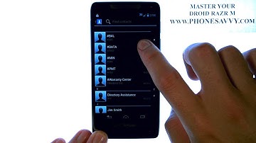 Motorola Droid Razr M - How Do I Setup Speed Dials