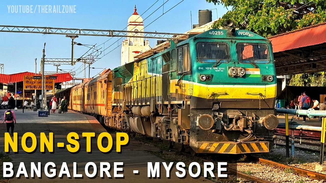 NonStop Train Bangalore to Mysore ₹80 only #train #trainvideos #indianrailways #locomotive #railway