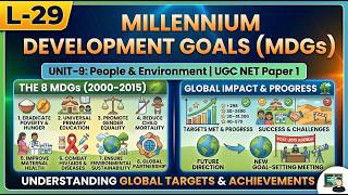L-29 Millennium Development Goals (MDGs) | Unit-9 People &amp; Environment | UGC NET Paper 1