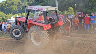 Zetor Crystal 10145 vs IMT 5106 trupac 5m3 traktorijada Bronzani Majdan 2023