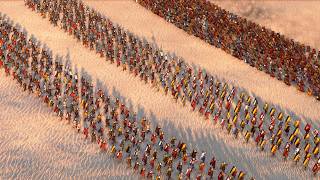 2,600 Cruzade Handgunners Vs 2,600 French Chevaliers | Total War Attila | Medieval Kingdom 1212AD