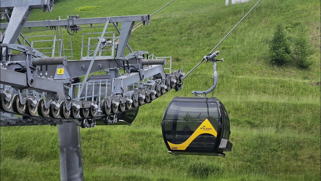 Steilhang: Planaibahn I (10-MGD) - Talfahrt im Sommerbetrieb