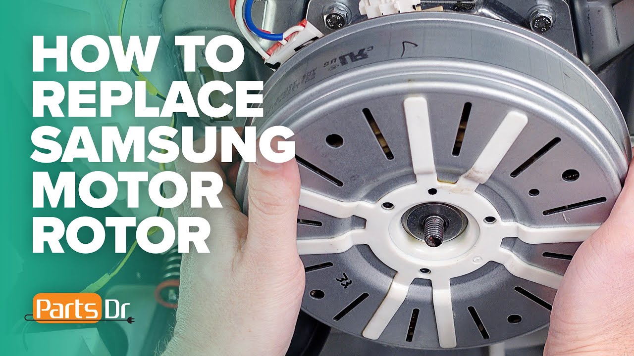 How to replace Samsung washer motor rotor part DC3100155A YouTube