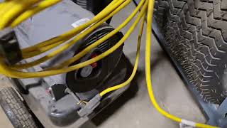 Powerful shop heater, Dyna Glo Delux KFA135DGD 95,000 or 135,000 BTU Kerosene Forced Air Heater