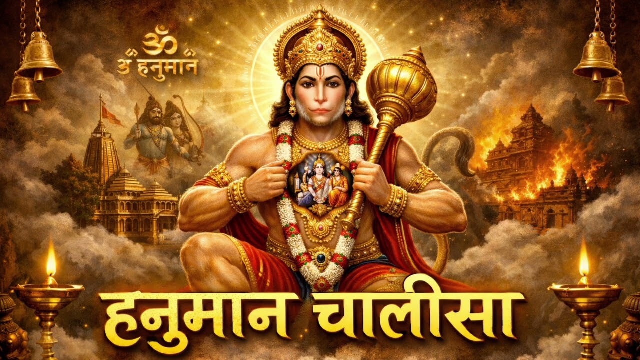 हनुमान चालीसा 🙏 | Hanuman Chalisa Full Song | Sankat Mochan Bajrangbali Bhajan #devotional #song 