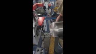 single head side steel metal tube pipe rods solid bar end chamfering machine