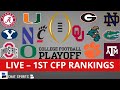 CFP Rankings LIVE – Top 25 Teams In First College Football Playoff Rankings For 2021