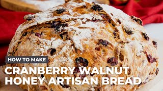 How to Make No Knead Cranberry Walnut Honey Artisan Bread Resimi