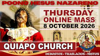 Live Quiapo Church Online Mass Today 8 October 2026 Thursday With Healing Prayer