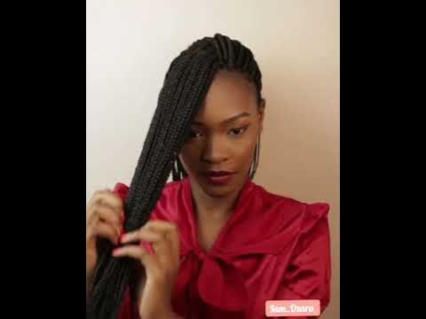  Creative Way🔥 to Tie Braids for Work / for a Formal occasion - YouTube
