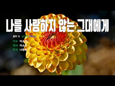 [은성 반주기] 나를사랑하지않는그대에게 - 이소라