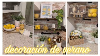 DECORACIÓN DE MI PEQUEÑA COCINA PARA VERANO//IDEAS PARA DECORAR UNA COCINA PEQUEÑA//DECORA CONMIGO.