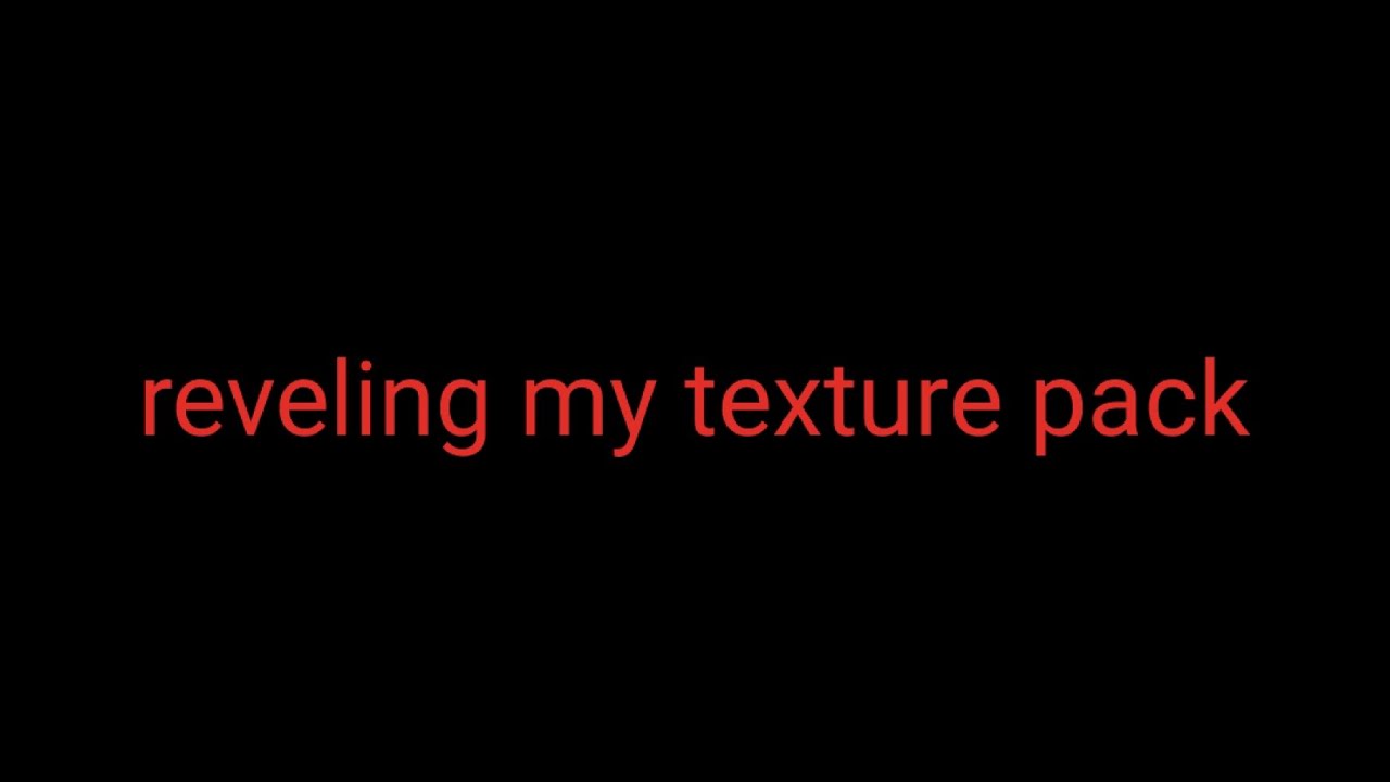 Revealing my texture pack MINECRAFT - YouTube