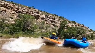 Kayaking the Animas River in Durango Colorado. Day 2 of 2.  Sunday, May 28th 2023.  4560cfs