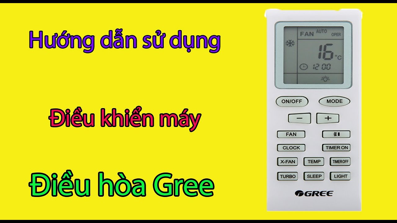 [Hướng dẫn] Cách sử dụng điều khiển điều hòa Gree dòng... - youtube