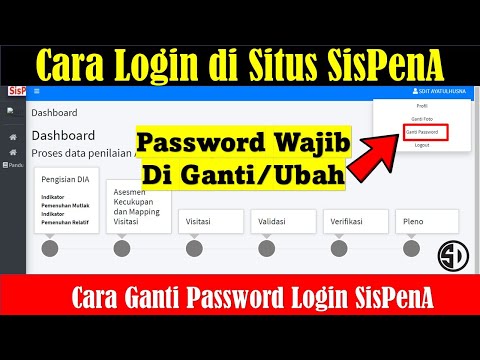 Log in SisPenA 2.0, Cara Ubah Password Login SispenA Sekolah/Madrasah