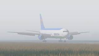 UZB3544 Landing at Tashkent intl. airport B763 UK67002