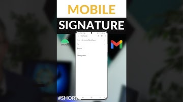 Add Mobile Signature to Gmail Android #Shorts
