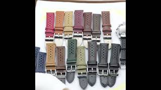 Vintage Handmade Watch Strap 18mm 19mm 20mm 22mm 24mm Racing